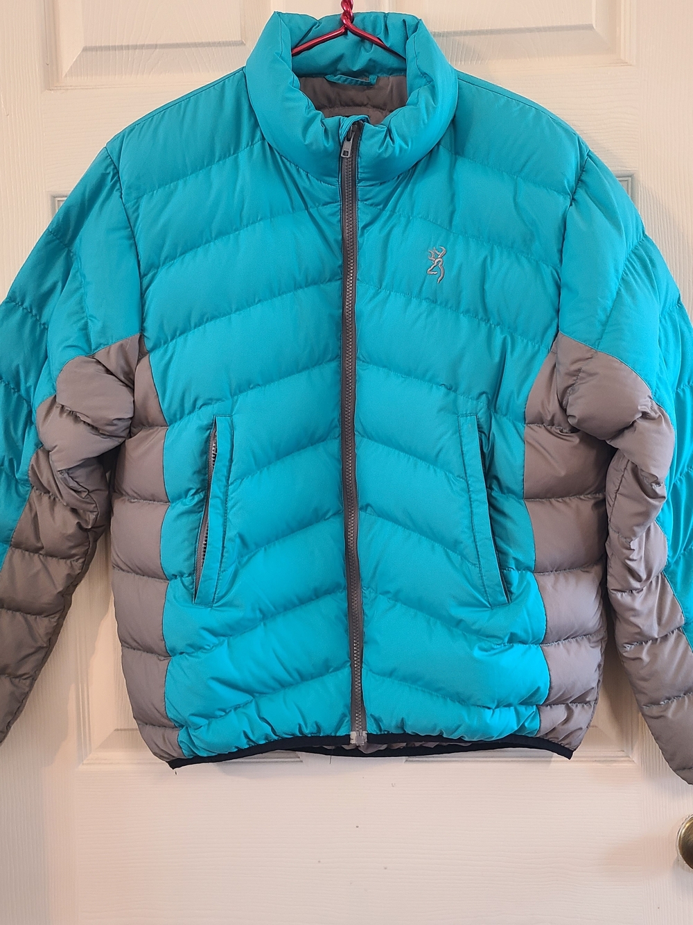 Browning Teal and Gray Puffer Jacket